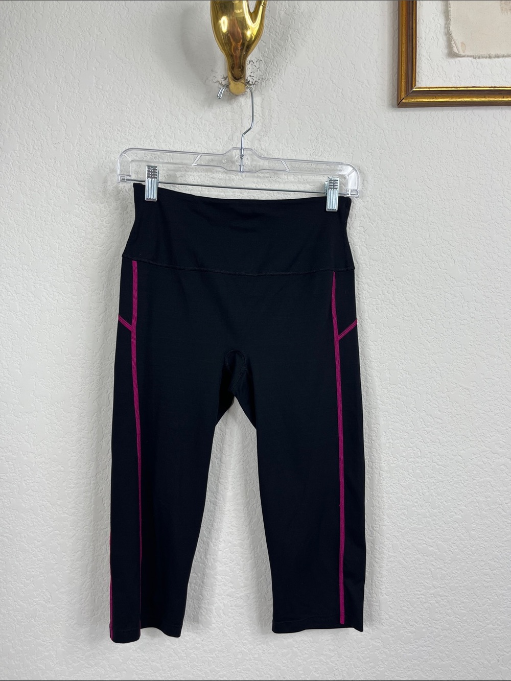 SPANX Compression Leggings Exposed Contrast Seam